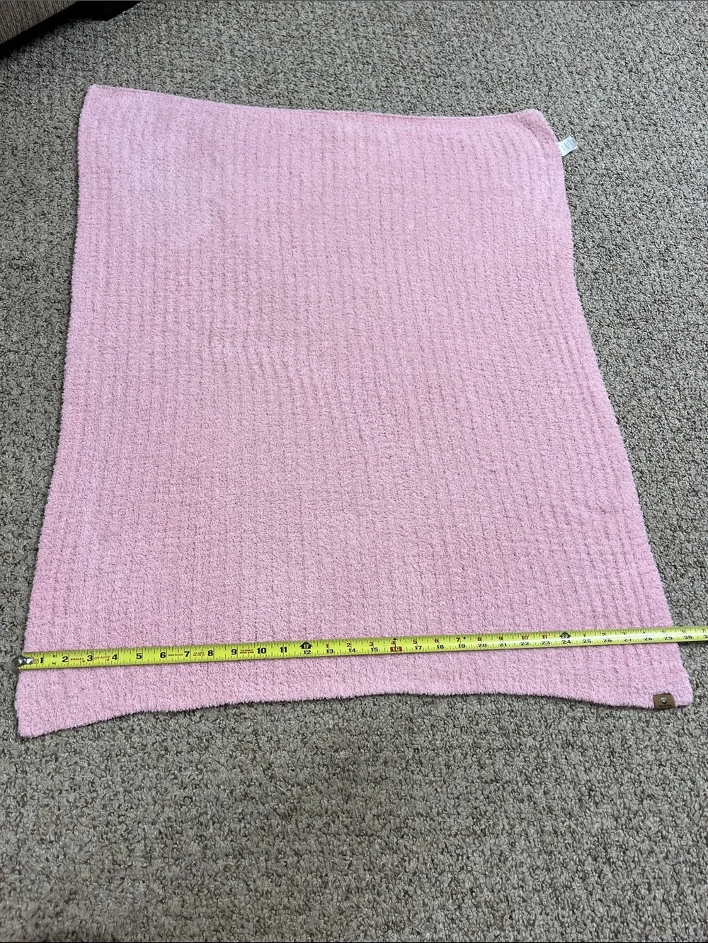 Bearpaw Soft chenille Pink Plush Throw Blanket